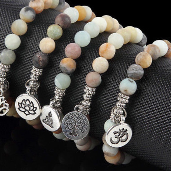 OM SYMBOL CHARM BRACELET YOGA MEDITATION SPIRITUAL - Picture 3 of 5